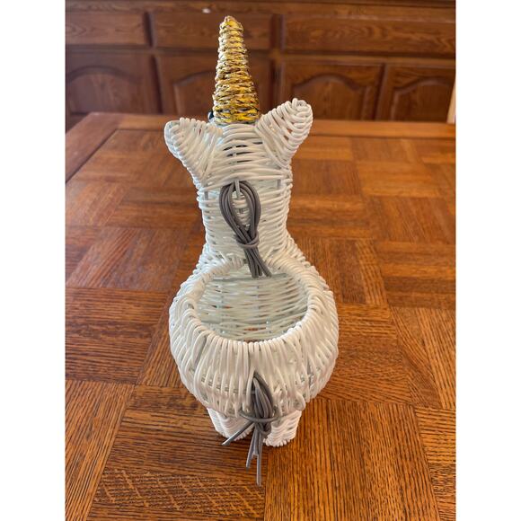 Pottery Barn Kids Woven pencil holder unicorn - Picture 5 of 7